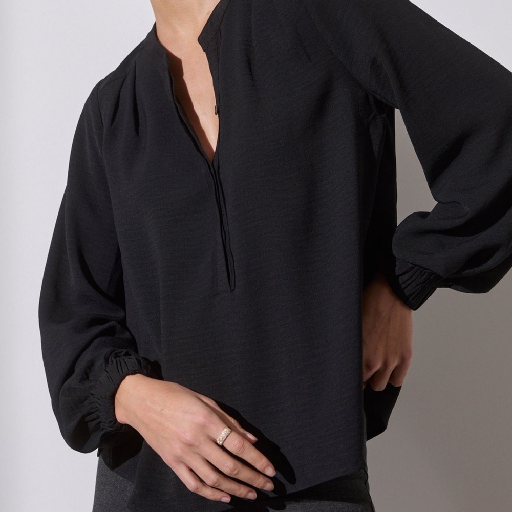 Brochu Walker Black XS Phoebe Blouse NEW WITH TAGS